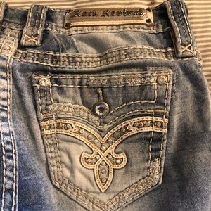 Rock Revival barley worn ankle skinny Jean